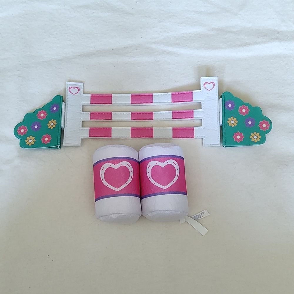 Build-a-Bear Horse and Hearts riding jump set